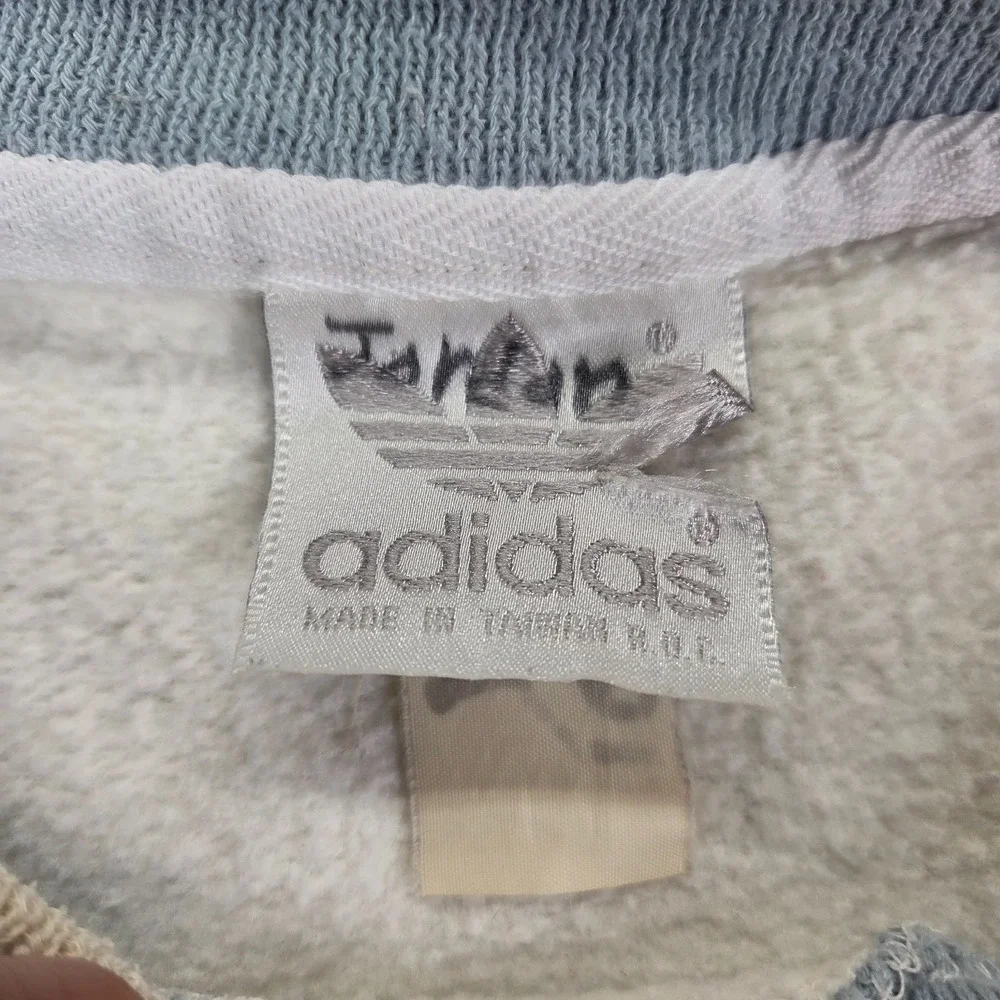 Vintage‎ 1980's Adidas Bear Mountain Patrol Embroidered Sweatshirt White Tag XL